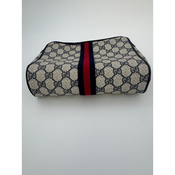 Gucci Vintage GG Supreme Travel Case with Web Stripe - Picture 5 of 8